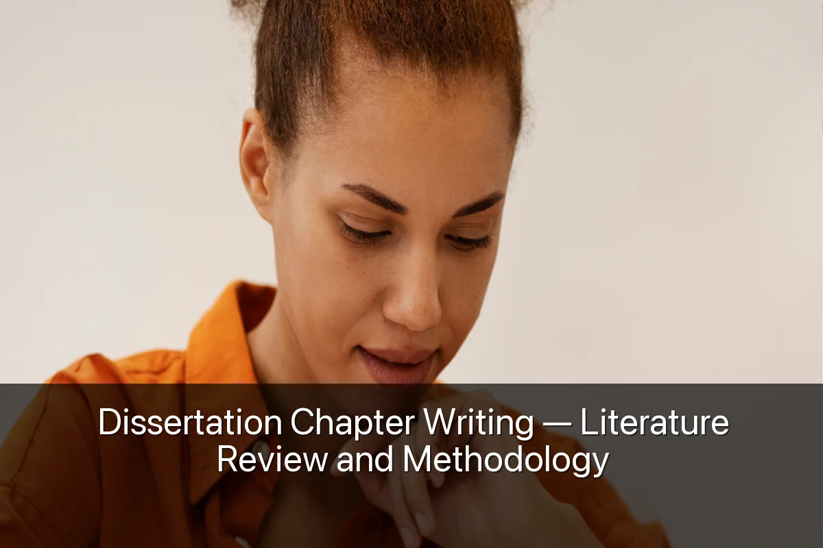 Dissertation Chapter Writing — Literature Review and Methodology