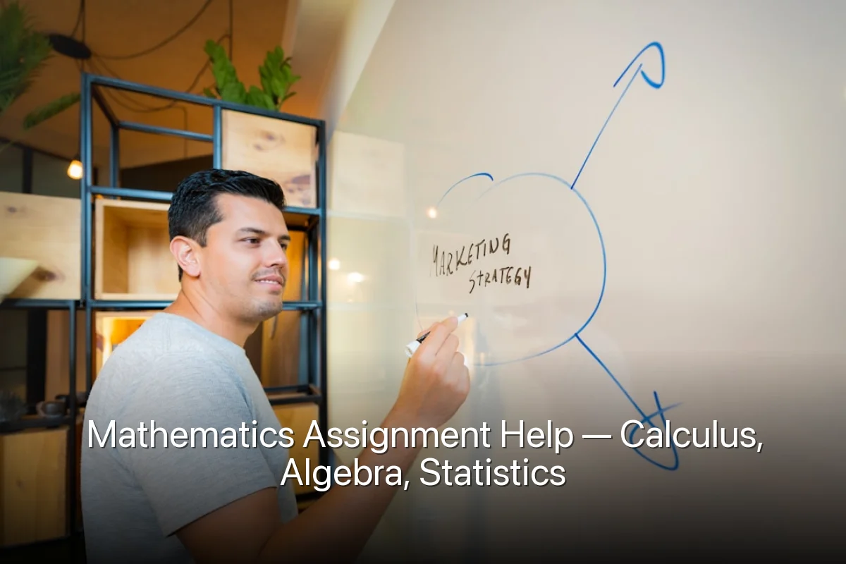 Mathematics Assignment Help — Calculus, Algebra, Statistics