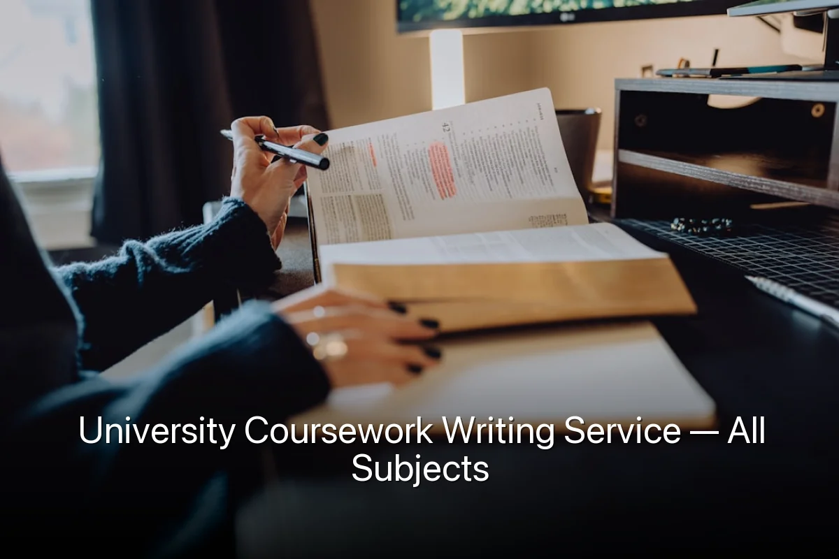 University Coursework Writing Service — All Subjects
