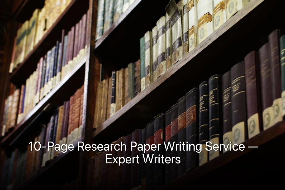 10-Page Research Paper Writing Service — Expert Writers