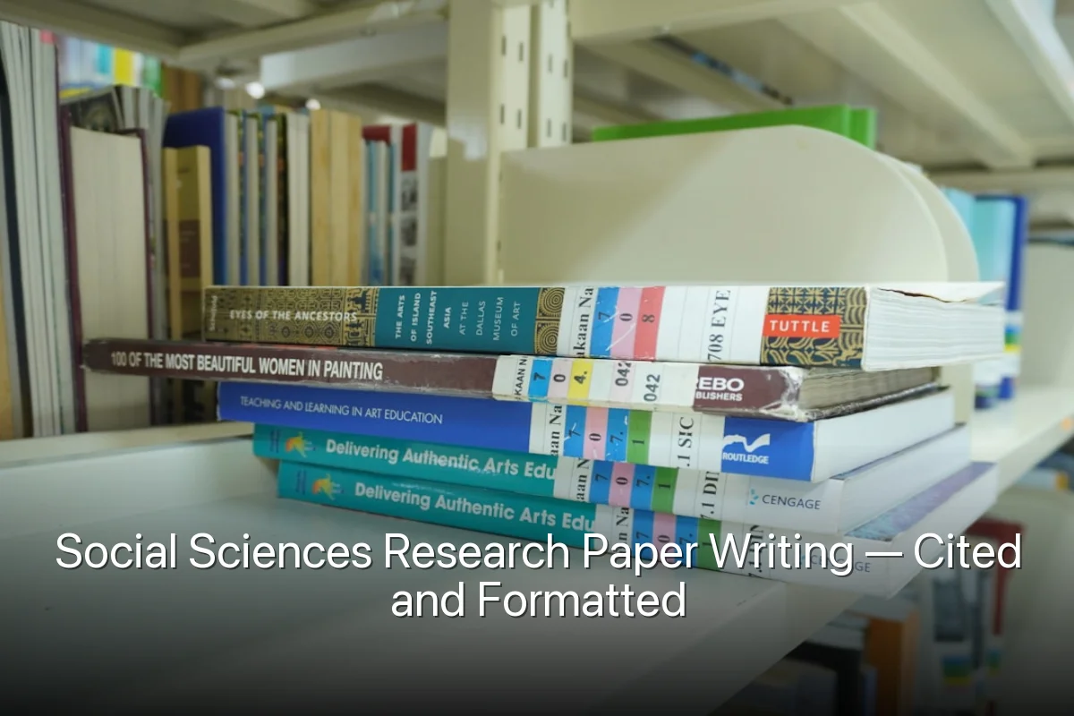 Social Sciences Research Paper Writing — Cited and Formatted