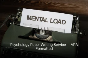 Psychology Paper Writing Service — APA Formatted