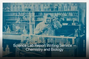Science Lab Report Writing Service — Chemistry and Biology